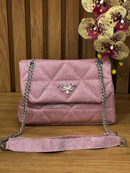 bolsa prada brilho